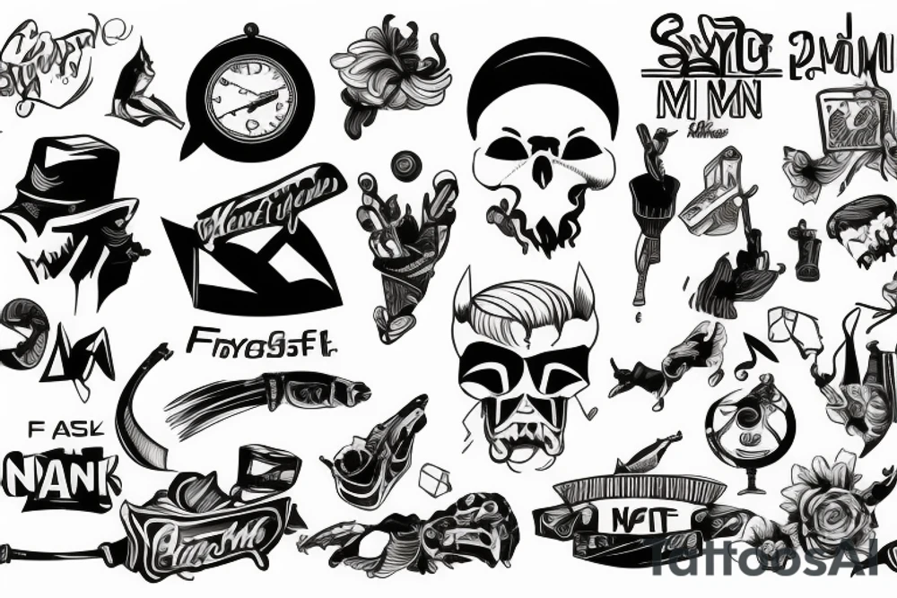 Syfy, for man, on shoulder tattoo idea