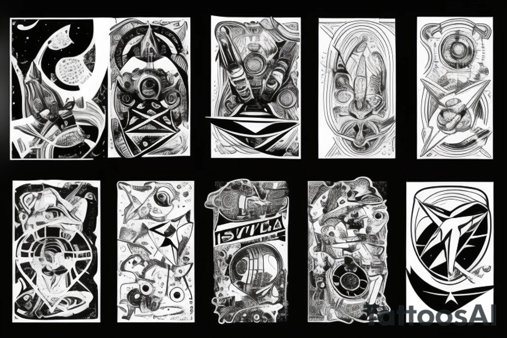 Syfy, for man, space, star ship, star trek tattoo idea