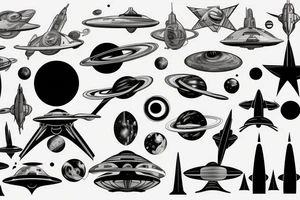 Syfy, for man, space, star ship, star trek tattoo idea