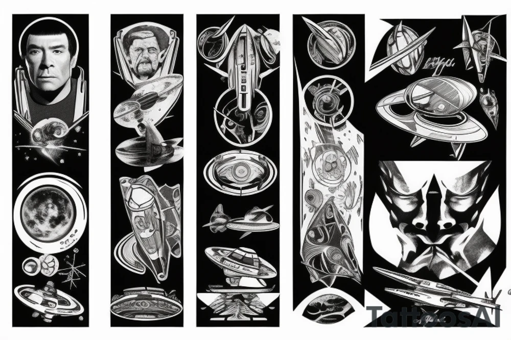 Syfy, space, star trek, for man, tattoo idea