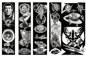 Syfy, space, star trek, for man, tattoo idea