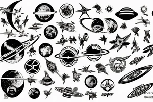 Syfy, space, star trek, for man, tattoo idea