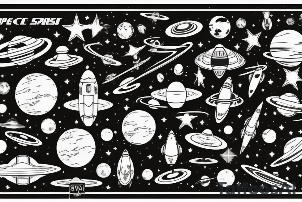 Syfy, space, star trek, for man, tattoo idea