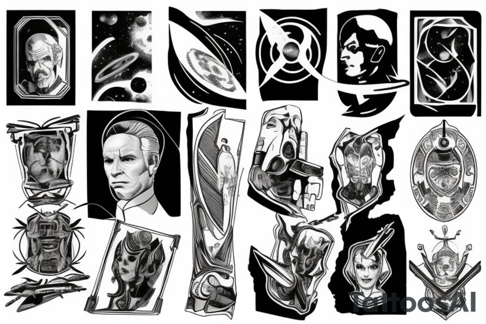 Syfy, space, star trek, for man, tattoo idea