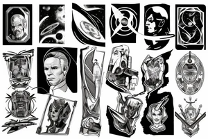 Syfy, space, star trek, for man, tattoo idea