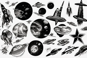 Syfy, space, star trek, for man, tattoo idea