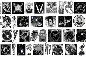 Syfy, space, star trek, for man, galaxy tattoo idea