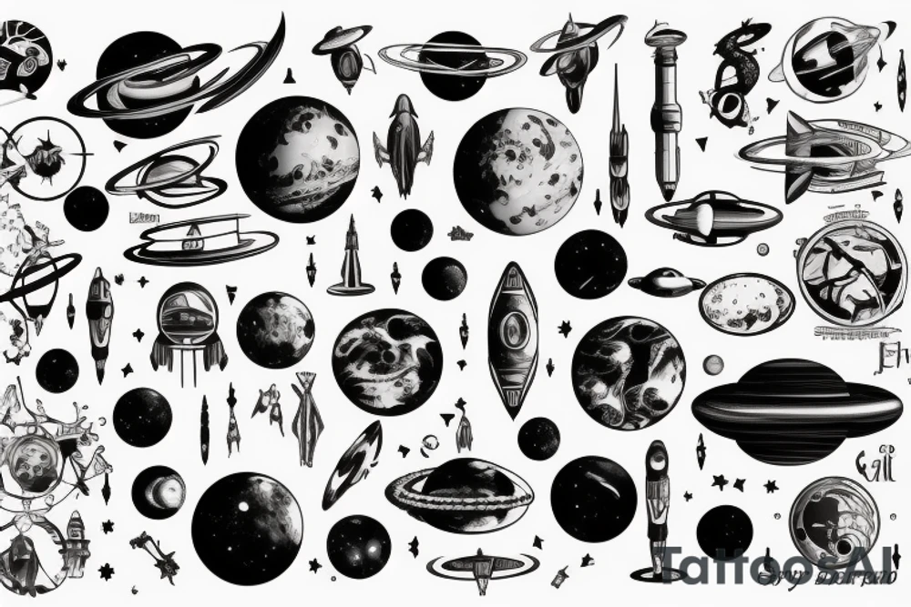 Syfy, space, for man, galaxy tattoo idea