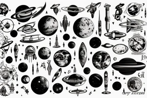 Syfy, space, for man, galaxy tattoo idea