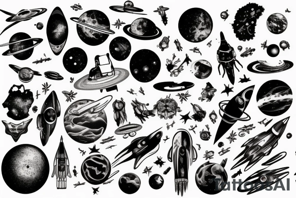 Syfy, space, for man, galaxy tattoo idea