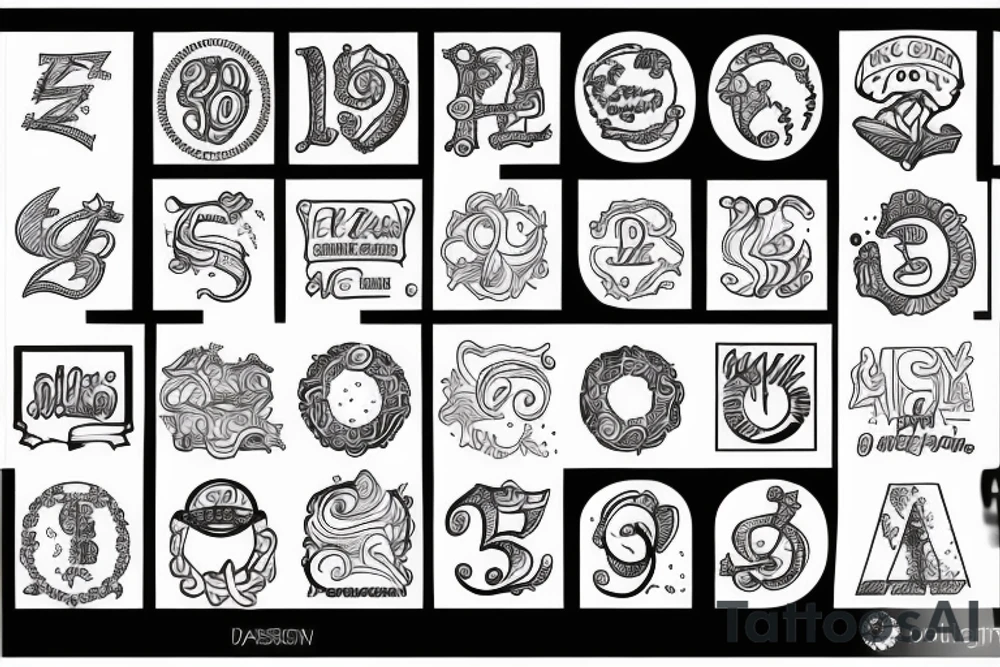357 number tattoo idea
