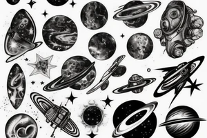 Space, galaxy, syfy tattoo idea