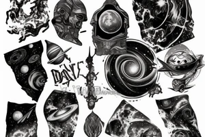 Space, galaxy, syfy tattoo idea