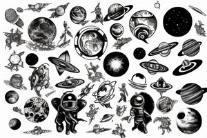 Space, galaxy, syfy tattoo idea