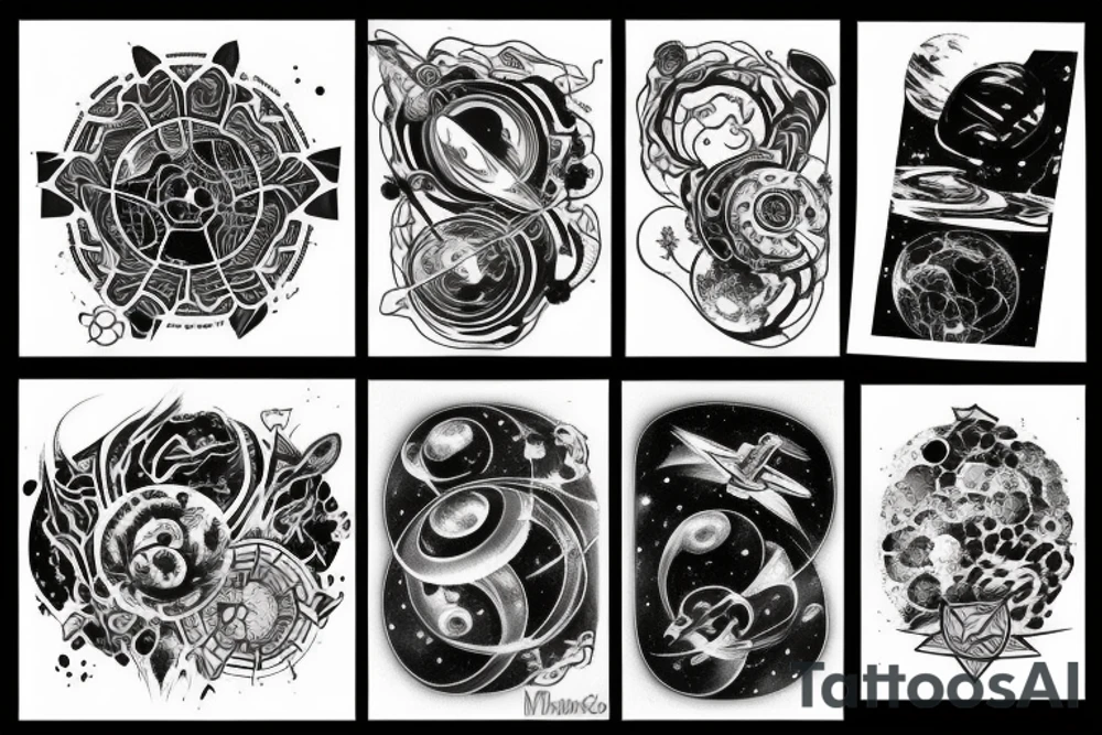 Space, galaxy, syfy tattoo idea