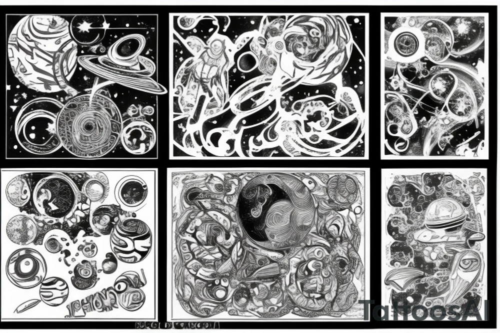 Space, galaxy, syfy tattoo idea