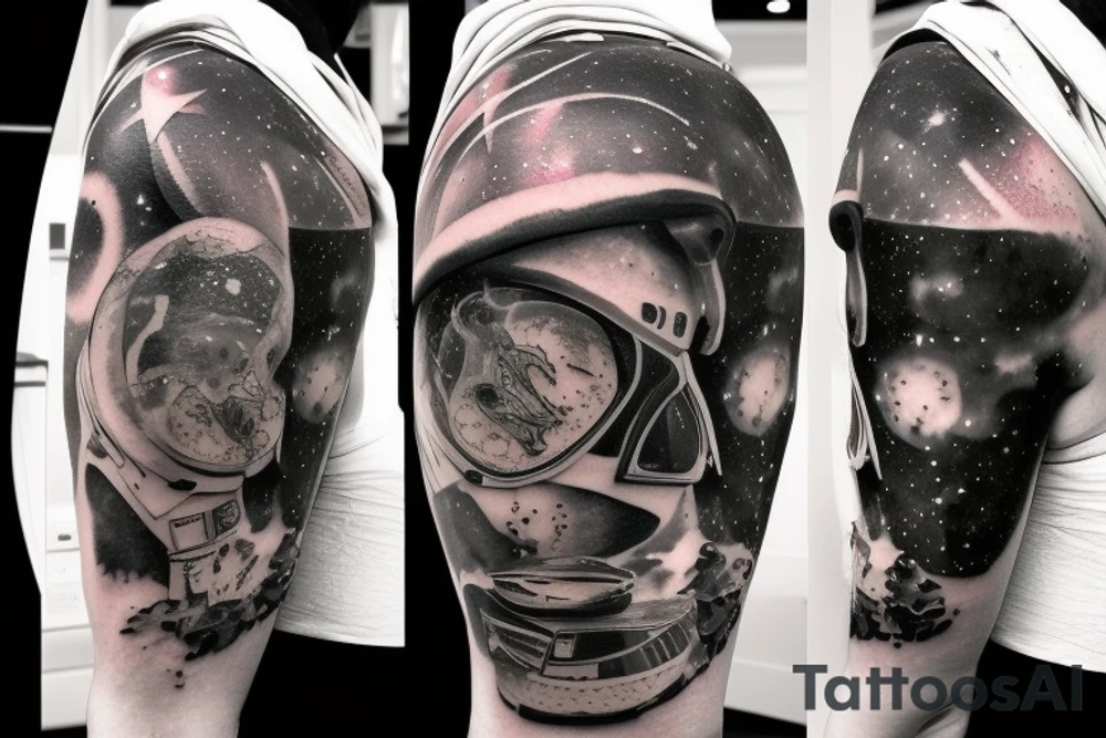 Space, galaxy, syfy tattoo idea
