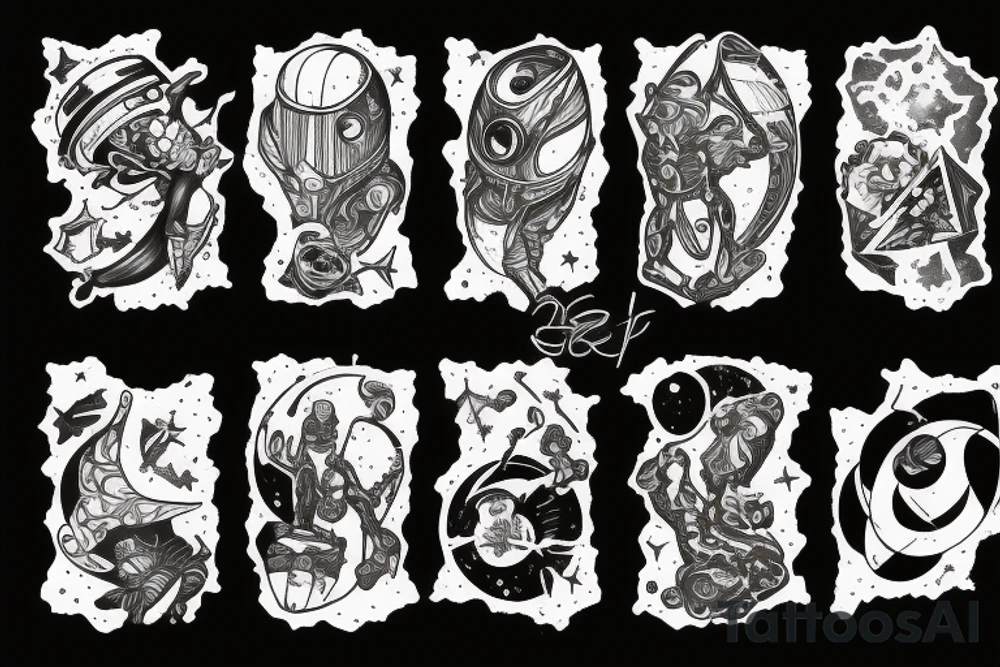 Space, galaxy, syfy tattoo idea