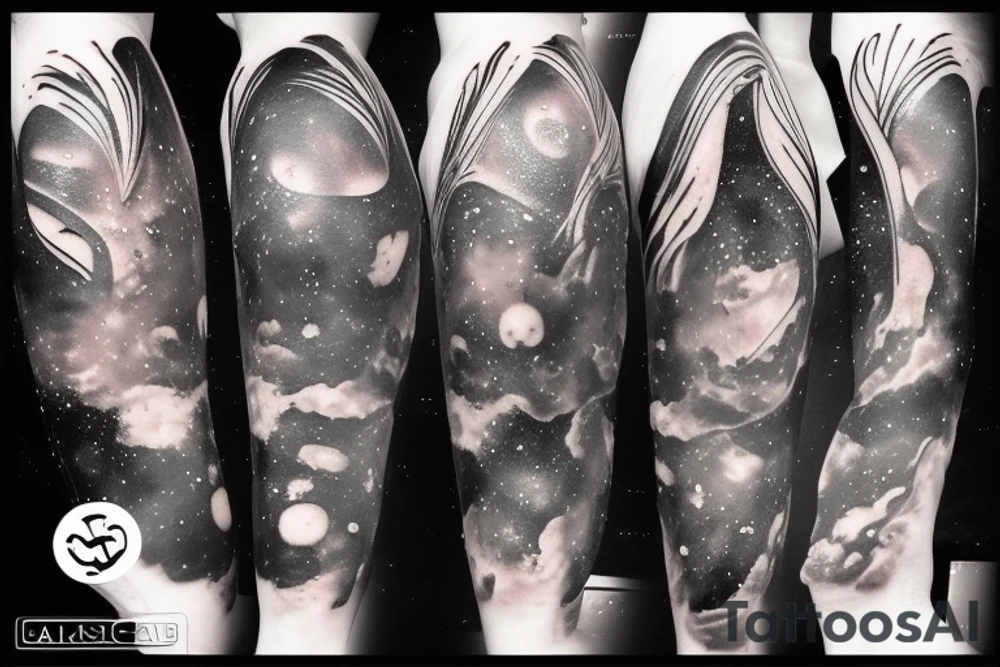 Space, galaxy, syfy tattoo idea