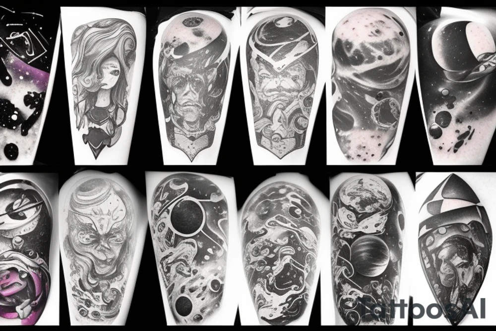 Space, galaxy, syfy tattoo idea