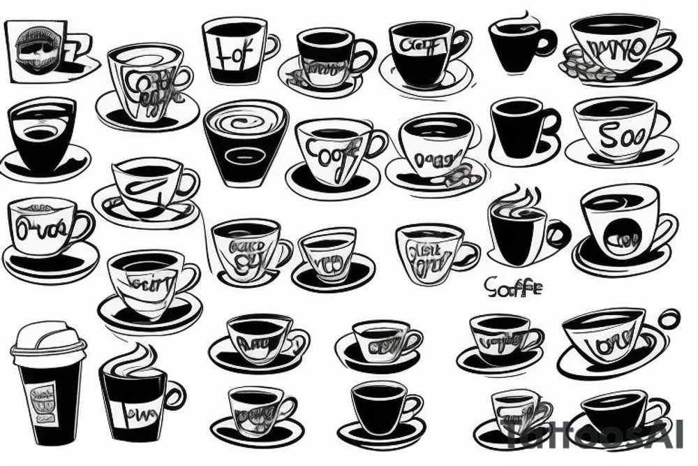 storm in a coffee cup tattoo idea