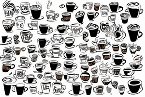 storm in a coffee cup tattoo idea