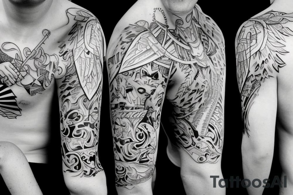 ben snowboarding on another persons backside of body tattoo idea