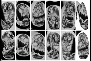 ben snowboarding on another persons backside of body tattoo idea
