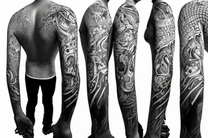ben snowboarding on another persons backside of body tattoo idea