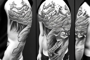 ben snowboarding on another persons backside of body tattoo idea