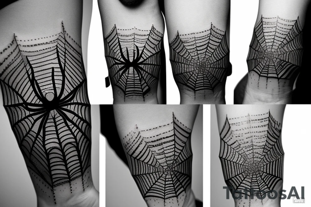 Spider sunsets tattoo idea
