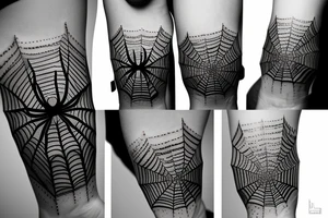 Spider sunsets tattoo idea