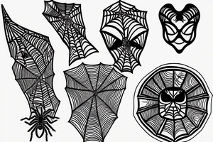 Spider sunrise tattoo idea