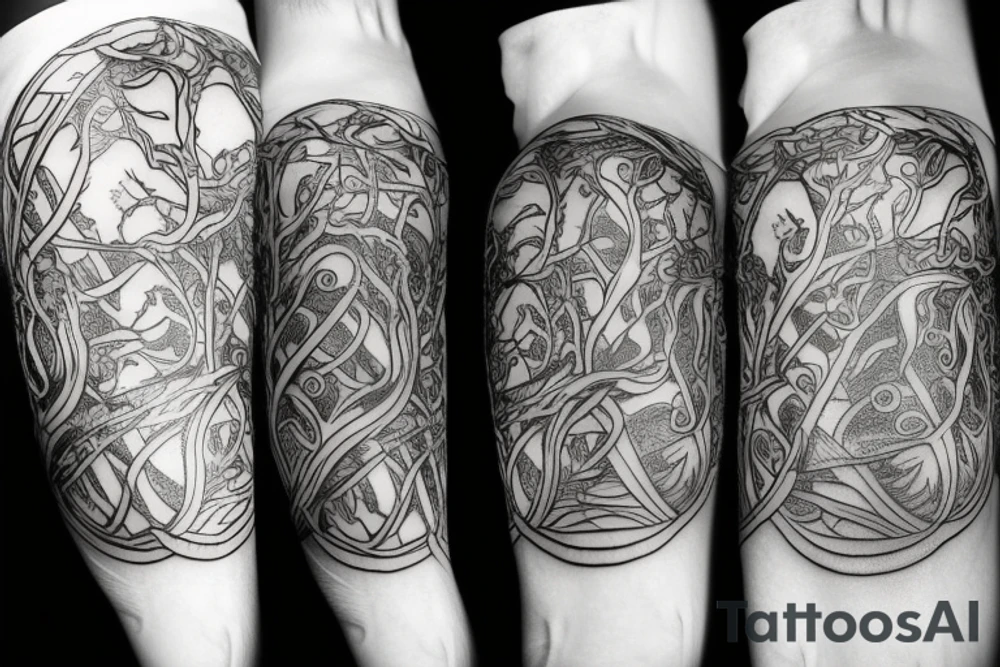 the yggdrasil world tree tattoo idea