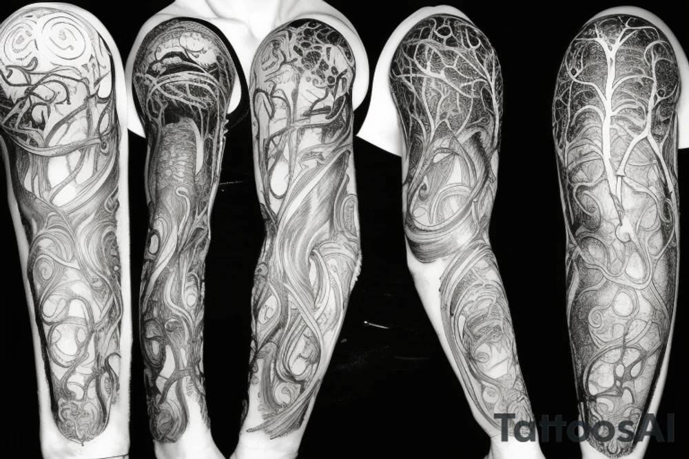the yggdrasil world tree tattoo idea