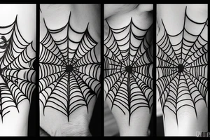 Spider sunrise tattoo idea