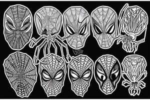 Spider sunrise tattoo idea