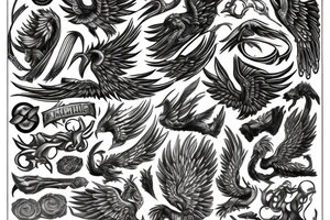 Steel Phoenix tattoo idea