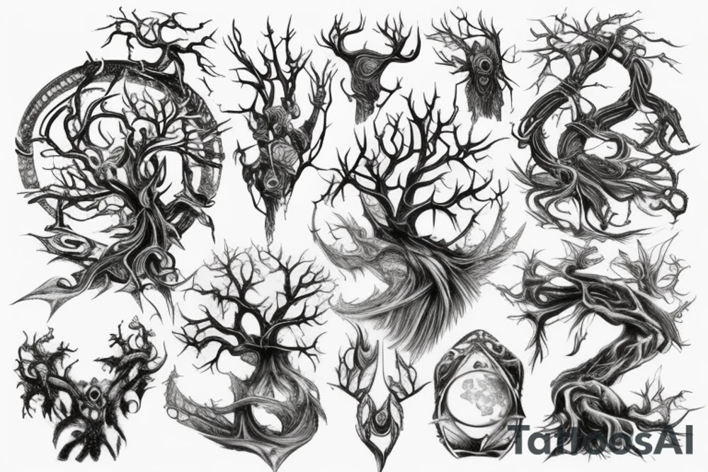 the yggdrasil world tree tattoo idea