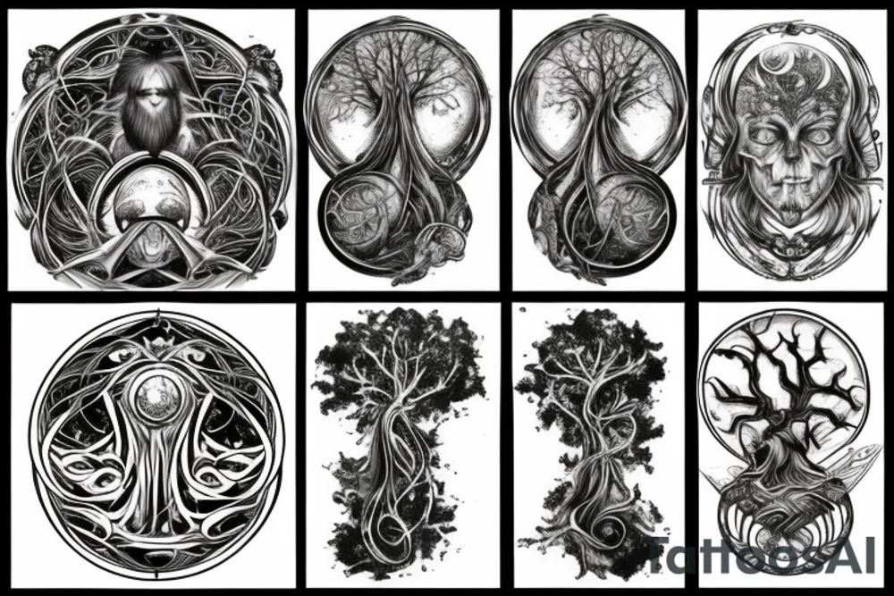 the yggdrasil world tree tattoo idea
