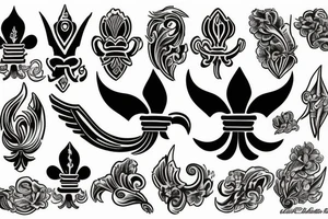 Fleur de lis  Phoenix tattoo idea