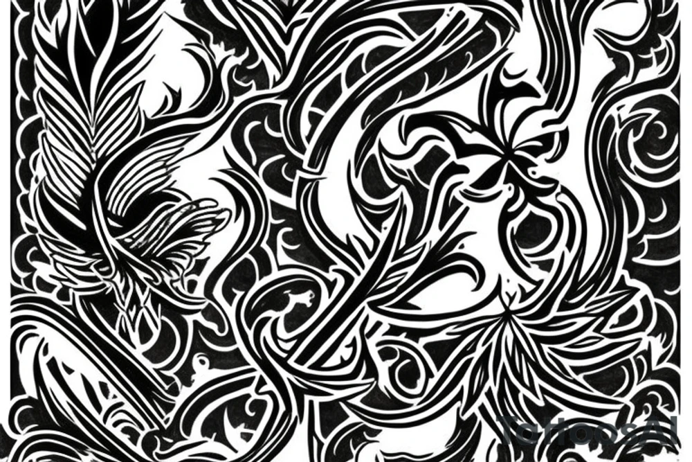 Fleur de lis  Phoenix tattoo idea