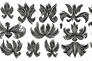 Fleur-de-lis  Phoenix tattoo idea