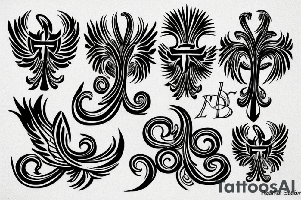 Fleur-de-lis  Phoenix tattoo idea