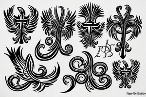 Fleur-de-lis  Phoenix tattoo idea