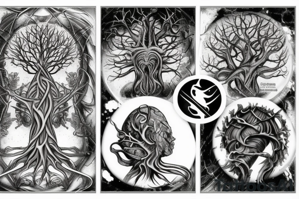 the yggdrasil world tree tattoo idea