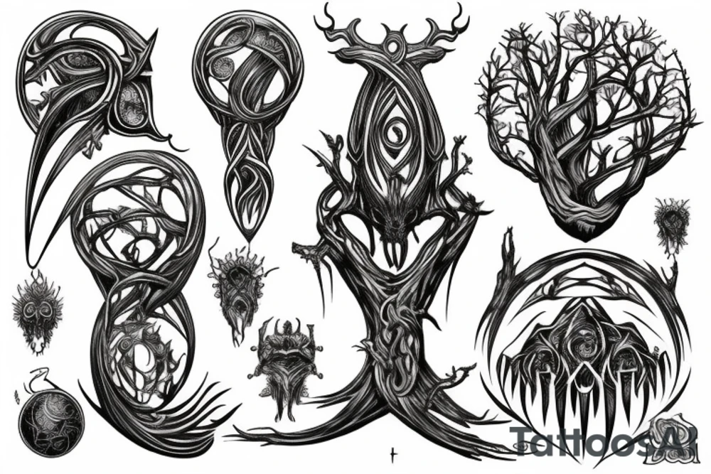 the yggdrasil world tree tattoo idea