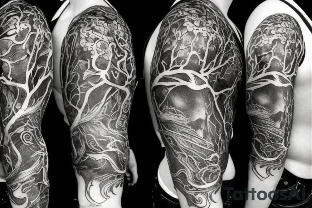 the yggdrasil world tree tattoo idea