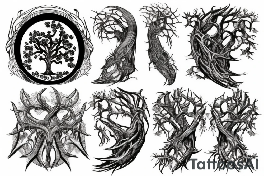 the yggdrasil world tree tattoo idea