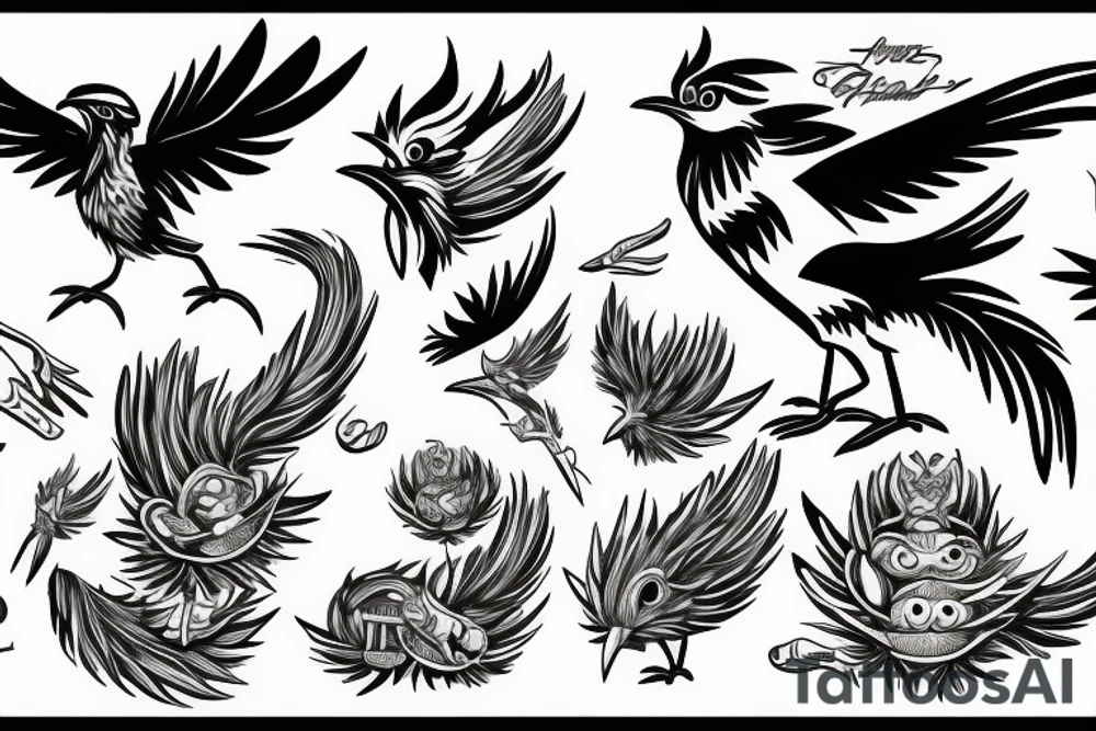 Road runner tattoo idea